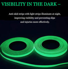 2PC Luminous Tape Self Adhesive Glow In The Dark Wall Sticker Fluorescent Light