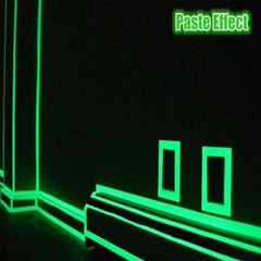 2PC Luminous Tape Self Adhesive Glow In The Dark Wall Sticker Fluorescent Light